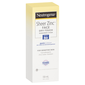 Neutrogena® Sheer Zinc Face Lotion SPF 50 59mL